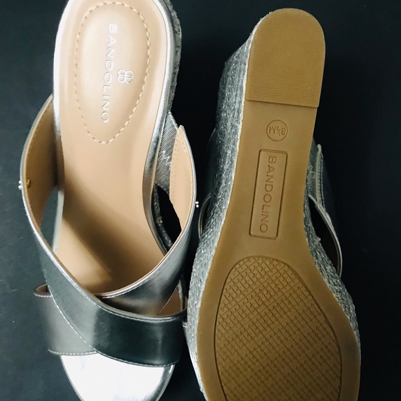 BANDOLINO WOMEN’S KAMMIE WEDGE SANDALS. GORGEOUS DESIGN FOR COMFORT WEAR. 8.5 - Picture 4 of 9